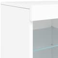 Miniatyrbilde 9 av 11: vidaXL Skjenk med LED-lys hvit 41x37x67 cm