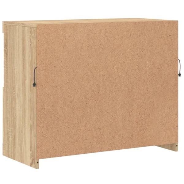 vidaXL skænk med LED-lys 81x37x67 cm sonoma-eg