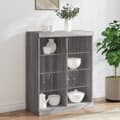 Pikkukuva 11 / 11: vidaXL Senkki LED-valoilla harmaa Sonoma 81x37x100 cm