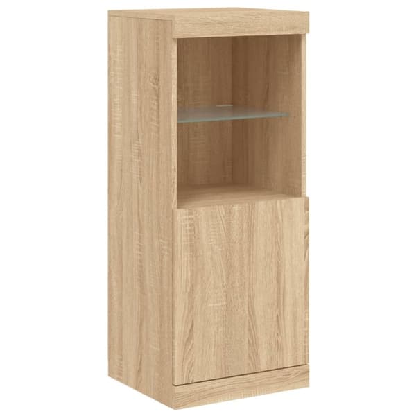 vidaXL Senkki LED-valoilla Sonoma-tammi 41x37x100 cm