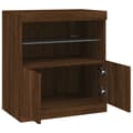 Miniatyrbillede 7 af 11: vidaXL skænk med LED-lys 60x37x67 cm brun egetræsfarve