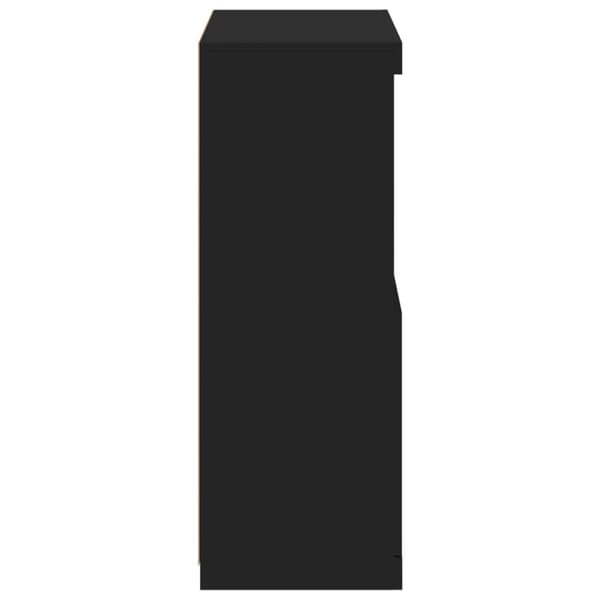 vidaXL Senkki LED-valoilla musta 60,5x37x100 cm