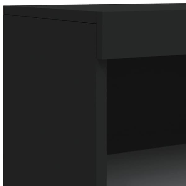 vidaXL Senkki LED-valoilla musta 60,5x37x100 cm