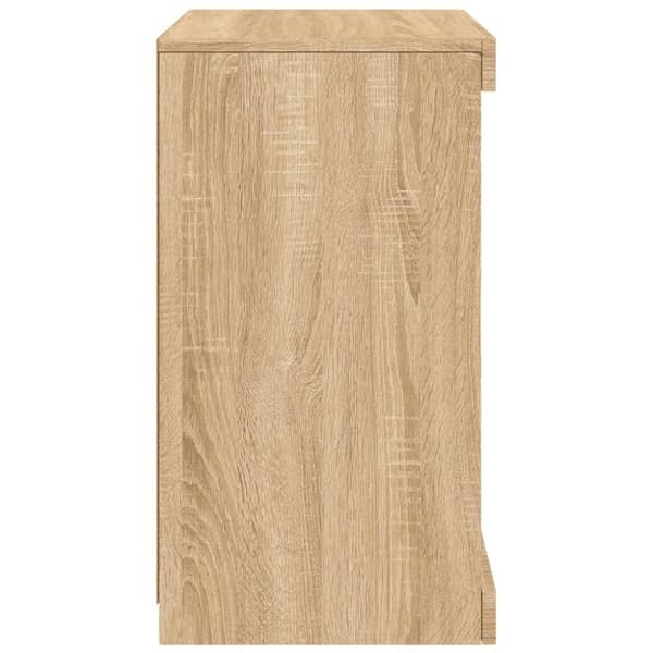 vidaXL skænk med LED-lys 41x37x67 cm sonoma-eg