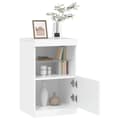 Miniatyrbilde 5 av 11: vidaXL Skjenk med LED-lys hvit 41x37x67 cm