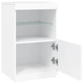 Miniatyrbilde 7 av 11: vidaXL Skjenk med LED-lys hvit 41x37x67 cm