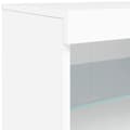 Miniatyrbilde 11 av 11: vidaXL Skjenk med LED-lys hvit 41x37x67 cm