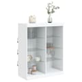Pikkukuva 4 / 11: vidaXL Senkki LED-valoilla valkoinen 81x37x100 cm