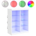 Pikkukuva 1 / 11: vidaXL Senkki LED-valoilla valkoinen 81x37x100 cm