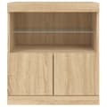 Pikkukuva 6 / 11: vidaXL Senkki LED-valoilla Sonoma-tammi 60x37x67 cm
