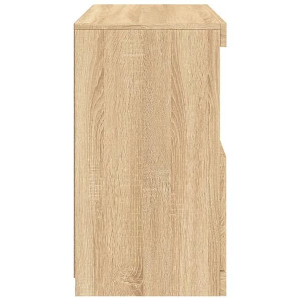 vidaXL Senkki LED-valoilla Sonoma-tammi 60x37x67 cm