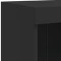 Miniatyrbillede 8 af 11: vidaXL skænk med LED-lys 81x37x100 cm sort