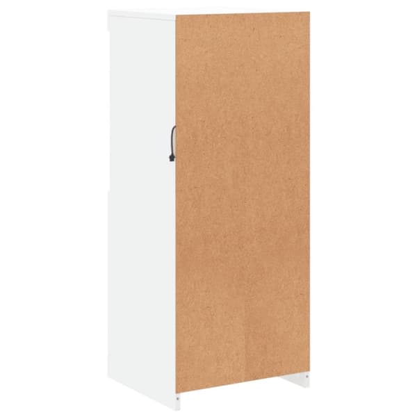 vidaXL skænk med LED-lys 41x37x100 cm hvid
