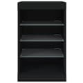 Pikkukuva 6 / 11: vidaXL Senkki LED-valoilla musta 41x37x67 cm
