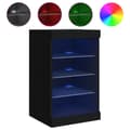 Pikkukuva 2 / 11: vidaXL Senkki LED-valoilla musta 41x37x67 cm