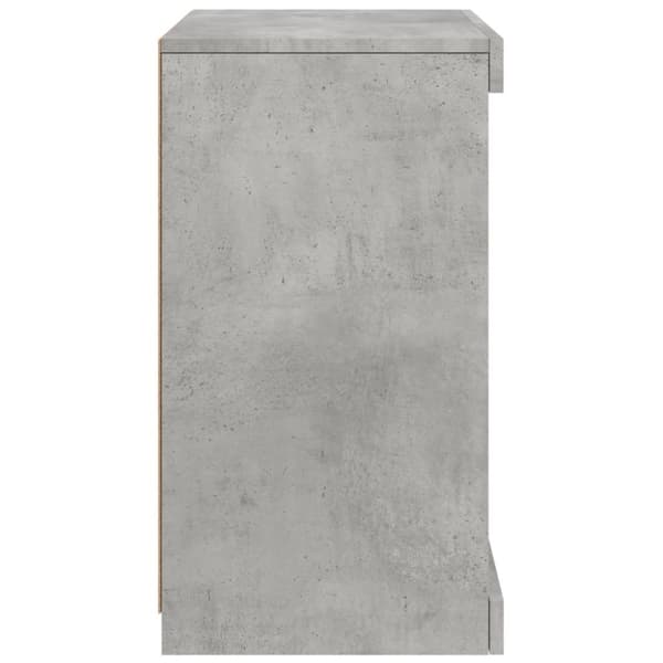 vidaXL skænk med LED-lys 41x37x67 cm betongrå