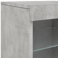 Miniatyrbillede 9 af 11: vidaXL skænk med LED-lys 41x37x67 cm betongrå