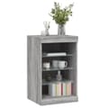 Miniatyrbilde 5 av 11: vidaXL Skjenk med LED-lys grå sonoma 41x37x67 cm