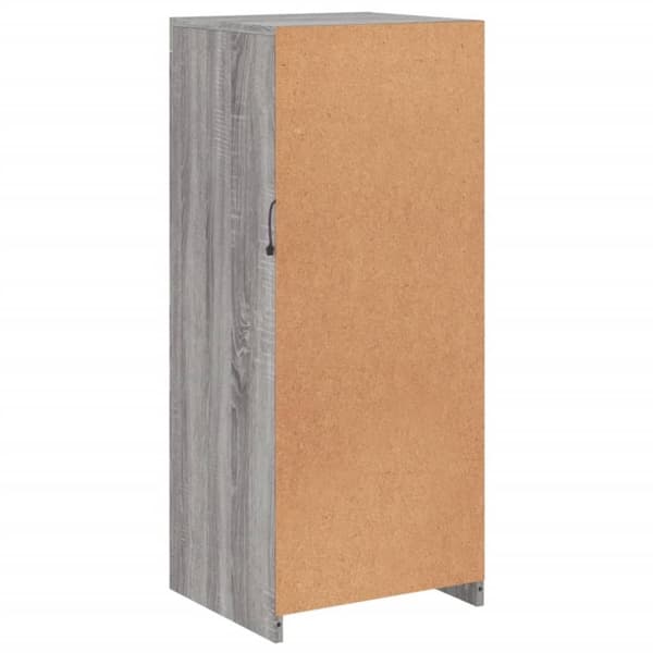 vidaXL Senkki LED-valoilla harmaa Sonoma 41x37x100 cm