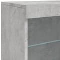 Miniatyrbilde 9 av 11: vidaXL Skjenk med LED-lys betonggrå 60,5x37x67 cm