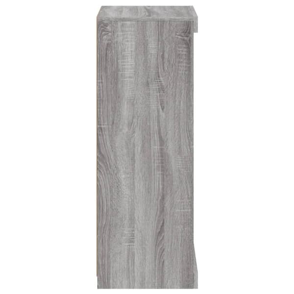 vidaXL Senkki LED-valoilla harmaa Sonoma 41x37x100 cm