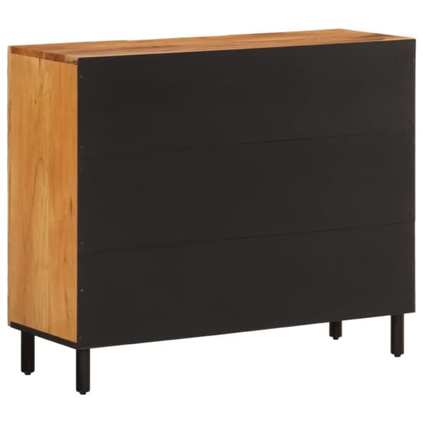 vidaXL skab 90x33x75 cm massivt akacietræ