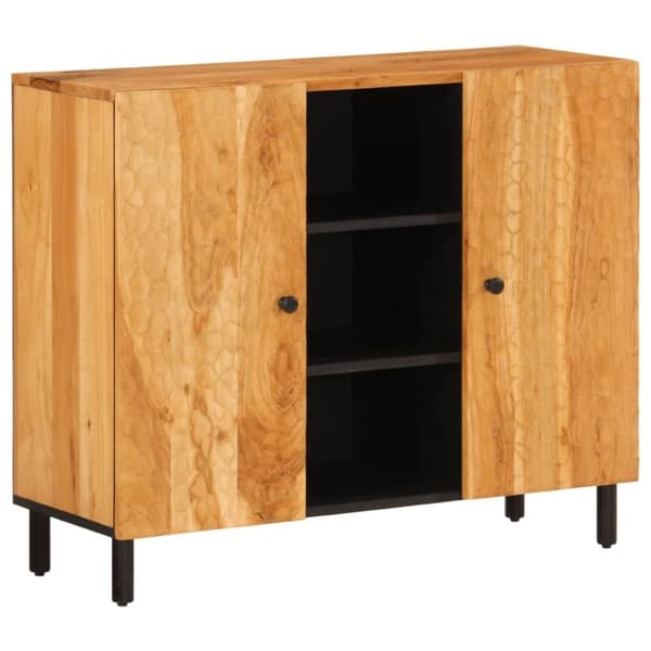 vidaXL skab 90x33x75 cm massivt akacietræ