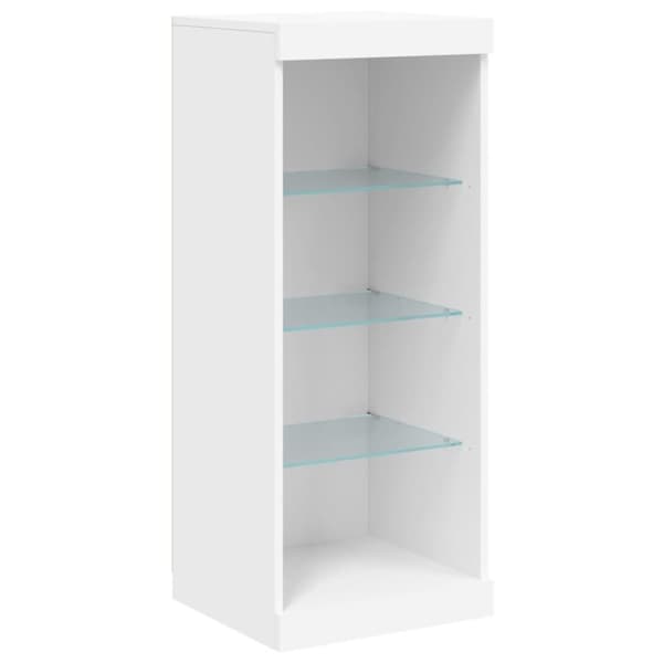 vidaXL skænk med LED-lys 41x37x100 cm hvid