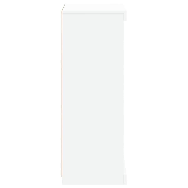 vidaXL skænk med LED-lys 41x37x100 cm hvid