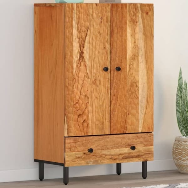 vidaXL skab 60x33x100 cm massivt akacietræ
