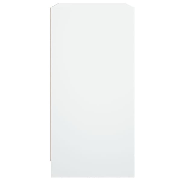 vidaXL Sidoskåp med glasdörrar vit 68x37x75,5 cm