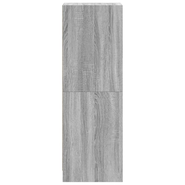 vidaXL Kaappi lasiovilla harmaa Sonoma 35x37x109 cm