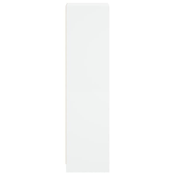 vidaXL skab med glaslåge 35x37x142 cm hvid