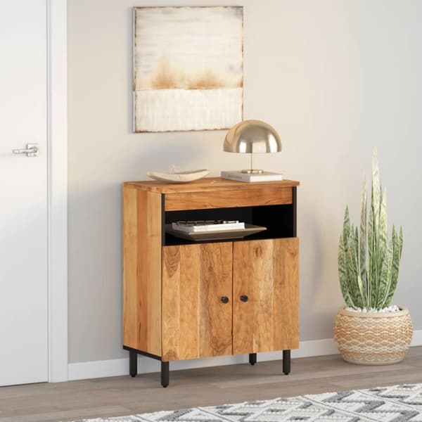 vidaXL skab 60x33x75 cm massivt akacietræ