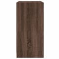 Miniatyrbilde 6 av 11: vidaXL Sideskap med glassdører brun eik 68x37x75,5 cm