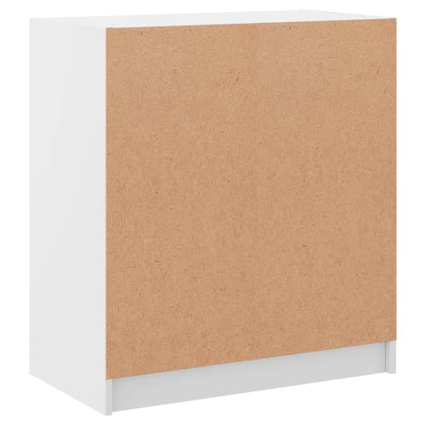 vidaXL Sidoskåp med glasdörrar vit 68x37x75,5 cm
