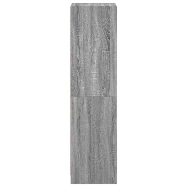 vidaXL Highboard med glassdører grå sonoma 35x37x142 cm
