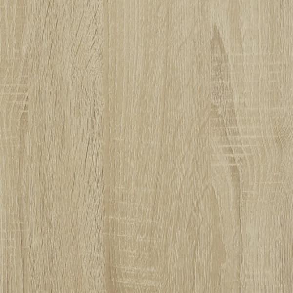 vidaXL Sideskap med glassdører sonoma eik 69x37x100 cm