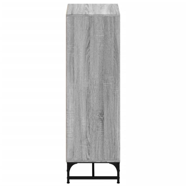 vidaXL skab med glaslåger 35x37x120 cm grå sonoma-eg
