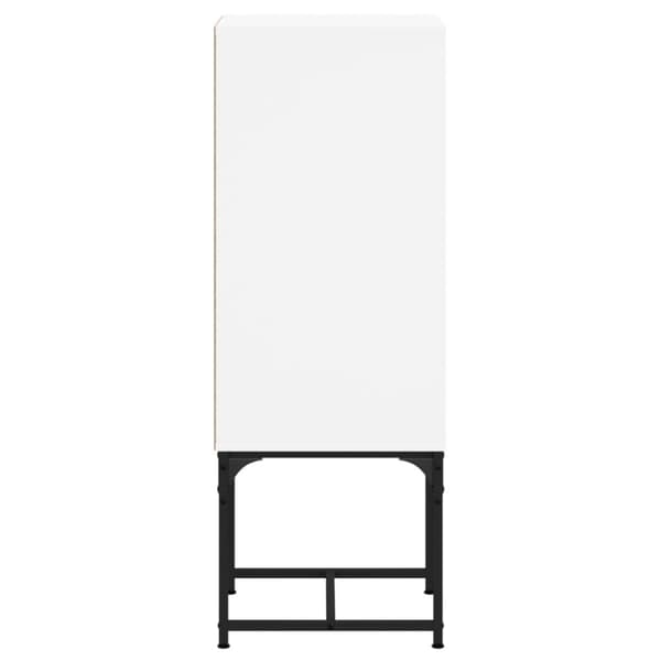 vidaXL skab med glaslåge 35x37x100 cm hvid