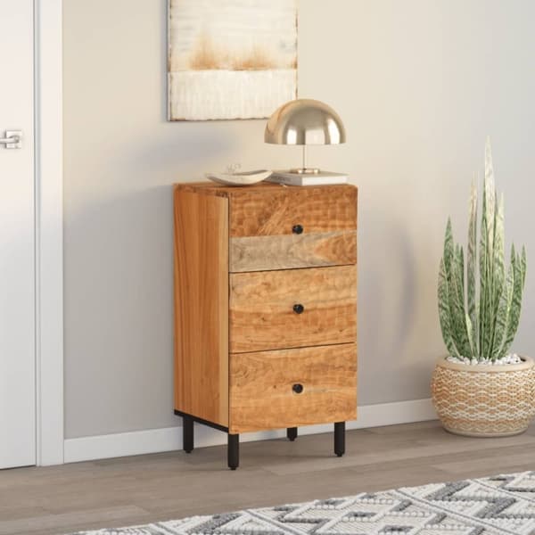 vidaXL skab 40x33x75 cm massivt akacietræ
