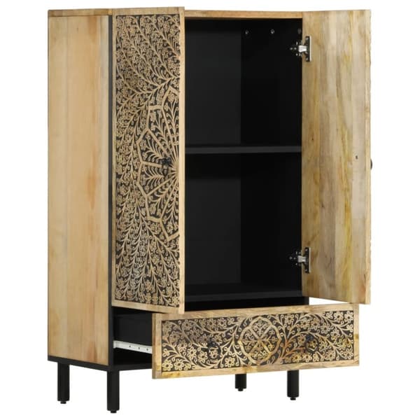 vidaXL Highboard 60x33x100 cm heltre mango