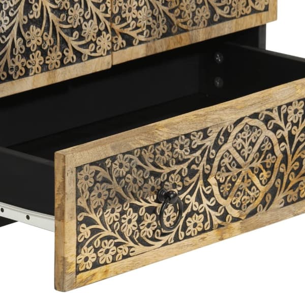 vidaXL Highboard 60x33x100 cm heltre mango