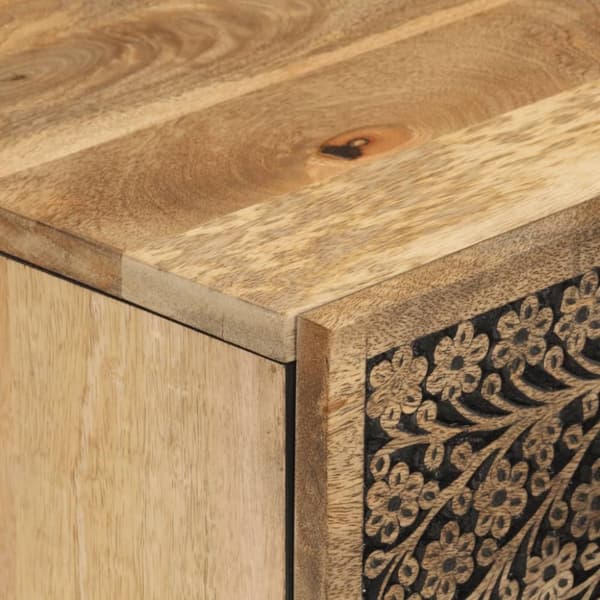 vidaXL Sideskap 60x33x75 cm heltre mango