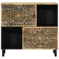 Miniatyrbilde 4 av 11: vidaXL Sideskap 80x33x75 cm heltre mango