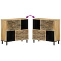 Miniatyrbilde 7 av 11: vidaXL Sideskap 80x33x75 cm heltre mango
