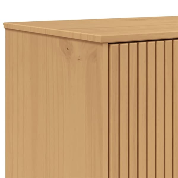 vidaXL Skänk OLDEN grå & brun 85x43x125 cm massiv furu