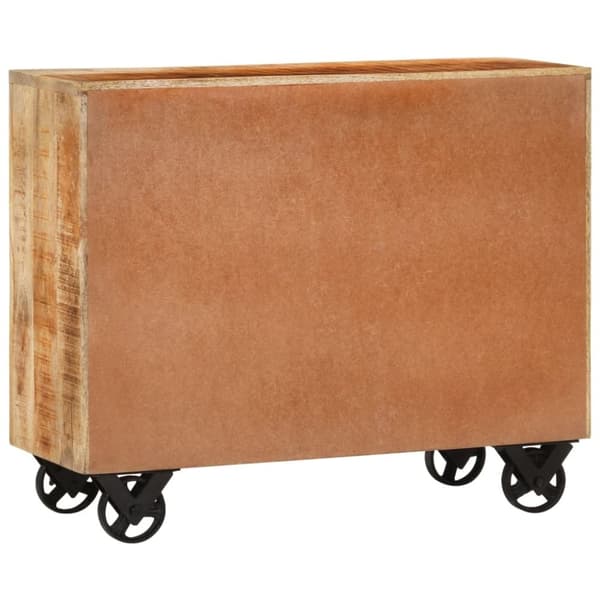 vidaXL Skänk med 3 lådor 80x30x65 cm massivt grovt mangoträ
