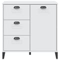 Miniatyrbilde 5 av 11: vidaXL Skjenk VIKEN hvit 80x40x80 cm konstruert tre