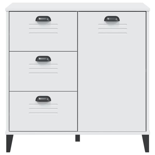 vidaXL Skjenk VIKEN hvit 80x40x80 cm konstruert tre